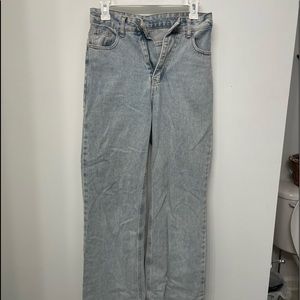 Wide leg straight jean (size 0)